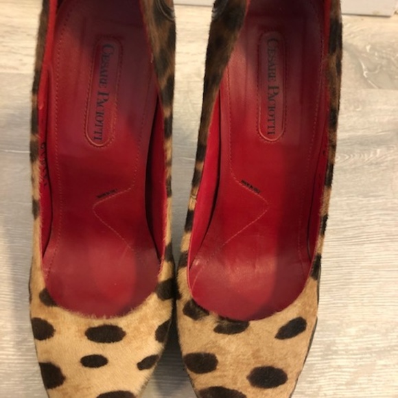 Cesare Paciotti Leopard Print Stilettos - Picture 3 of 6